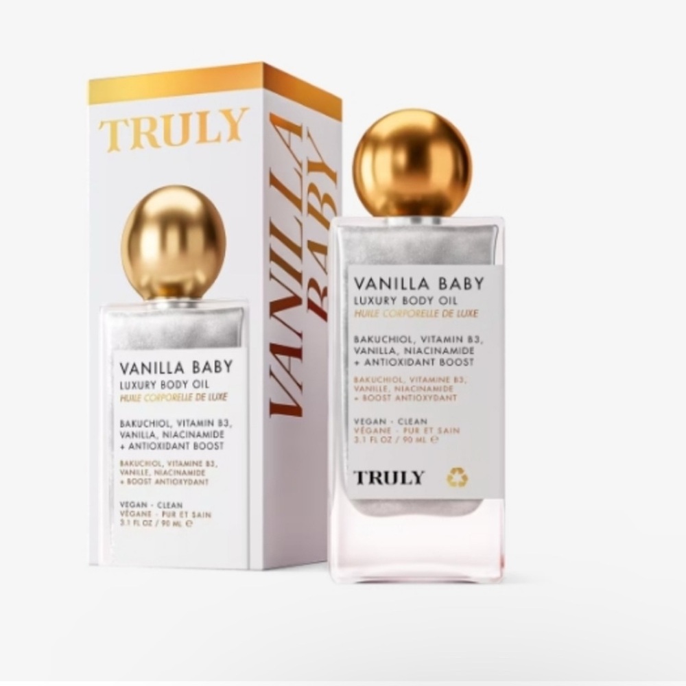 Truly Vanilla Baby Luxury Body Oil 1.7 fl oz NWT
